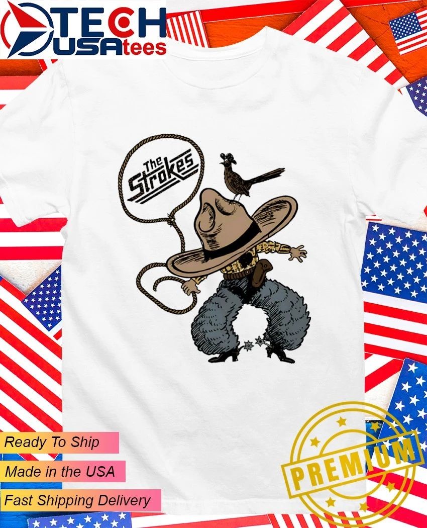 The Strokes illustrated cowboy shirt