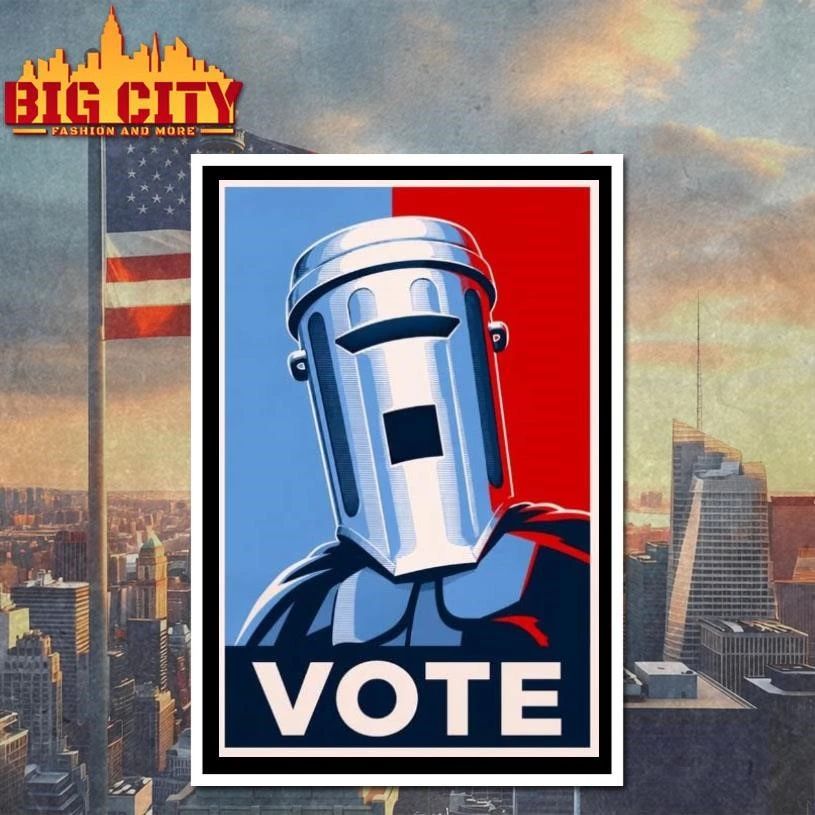 Count Binface Vote Campaign Poster Blue Red Aesthetic shirt