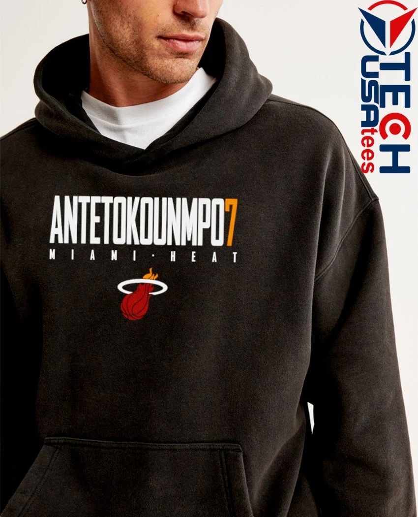 Giannis Antetokounmpo No. 7 Miami Heat Basketball Elite shirt