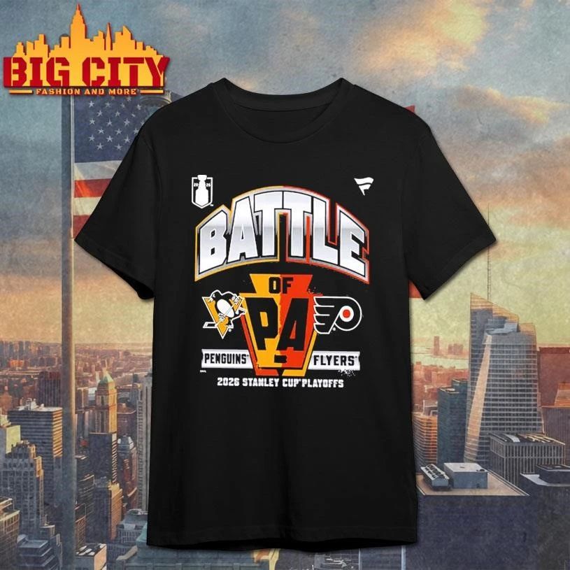 Philadelphia Flyers vs. Pittsburgh Penguins Battle of Pennsylvania Legacy Graphic Shirt