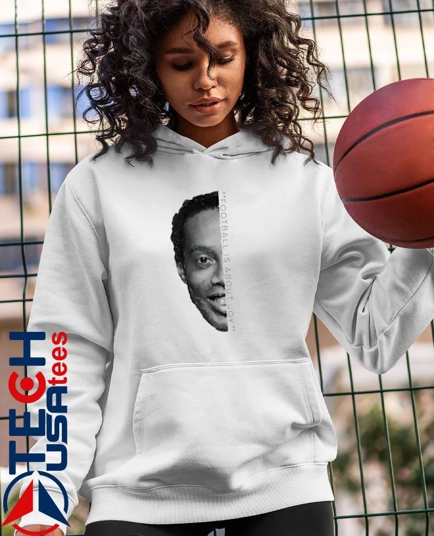 Ronaldinho football is about joy half face shirt