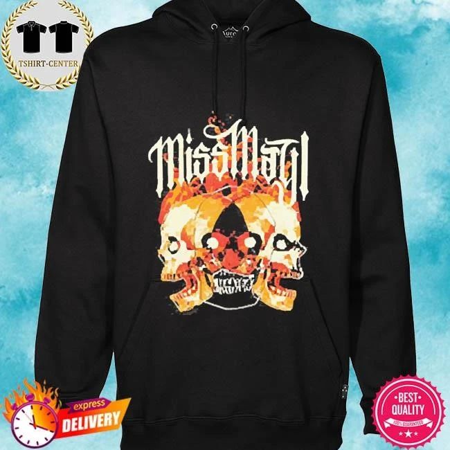 Miss May I Skulls and Fire Band metalcore 2026 shirt