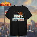 Rusty Butcher Flying Eagle American Flag Vintage Retro Motor Biker T Shirt