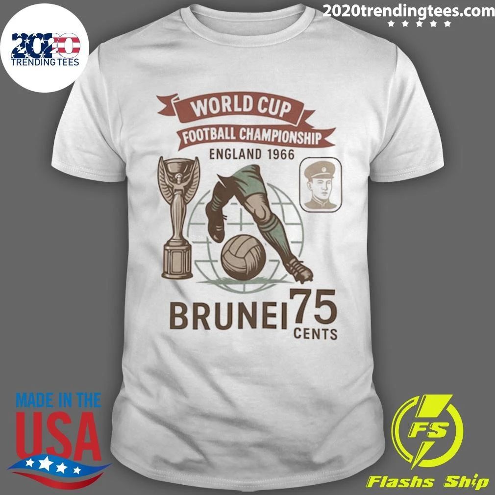 World Cup Football Championship England 1966 Brunei 75 Cents Shirt