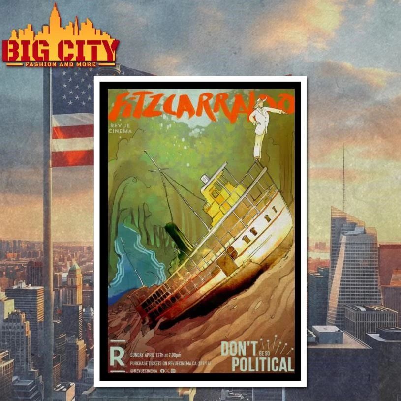 FITZCARRALDO Apr 12 2026 Don’t Be So Political Poster Shirt