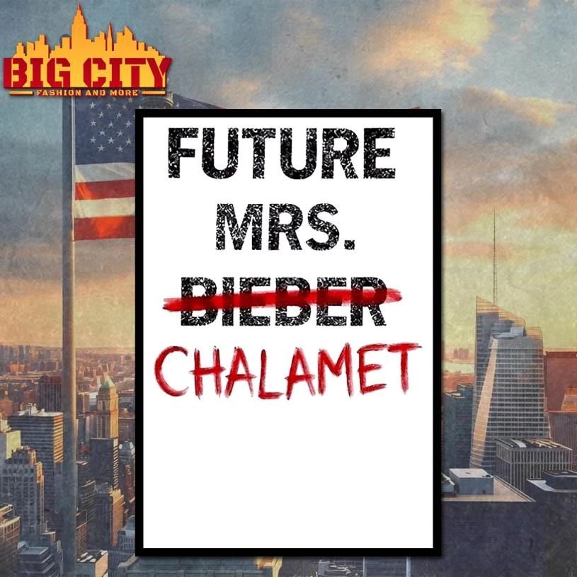 Kylie Jenner Coachella 2026 Future Mrs Bieber Chalamet Shirt