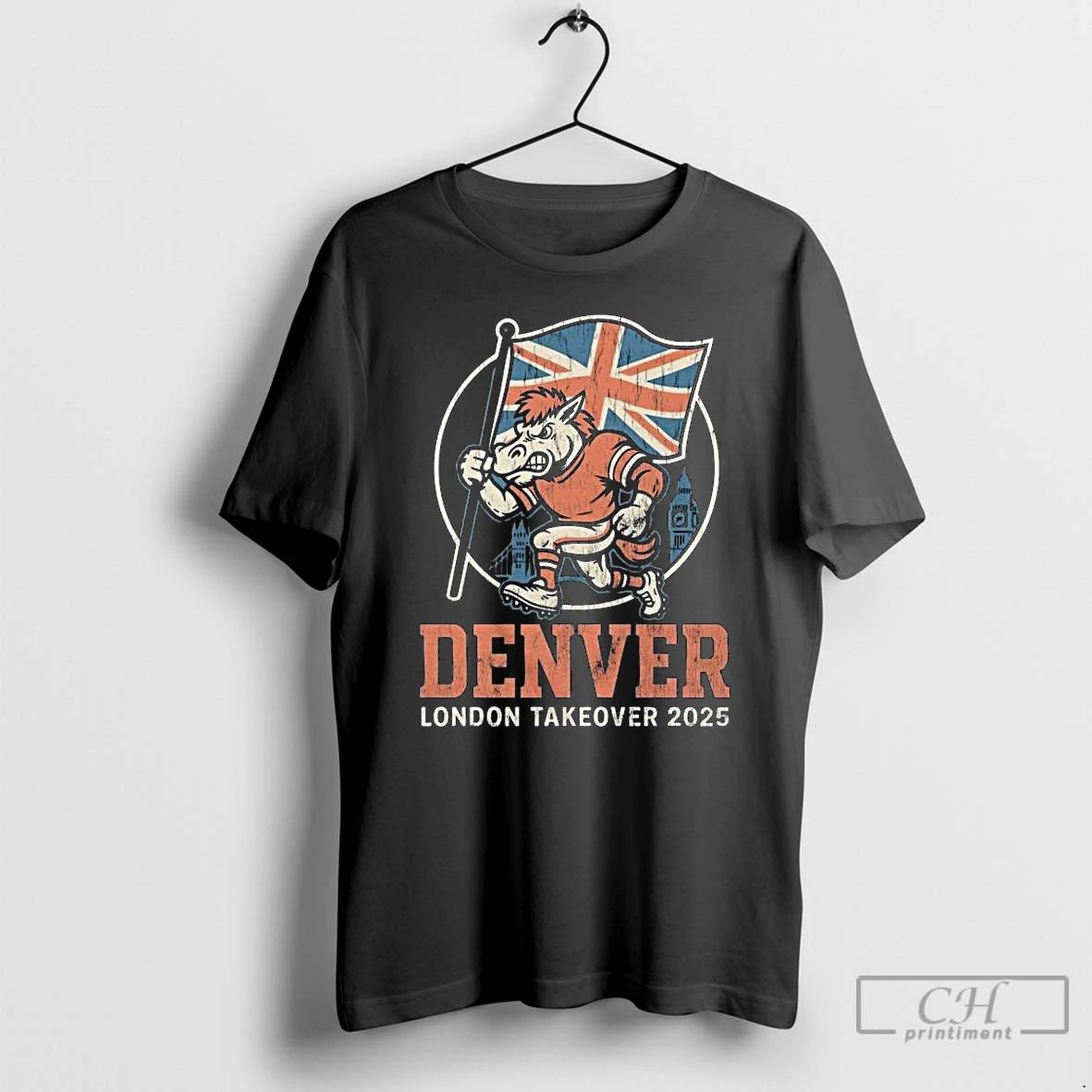 Classic Denver X London Game Takeover 2025 Vintage Football Long Sleve T Shirts