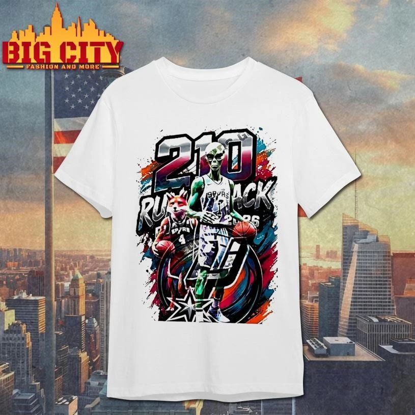 Alien Victor Wembanyama 210 Run Back San Antonio Spurs Basketball Graphic Shirt