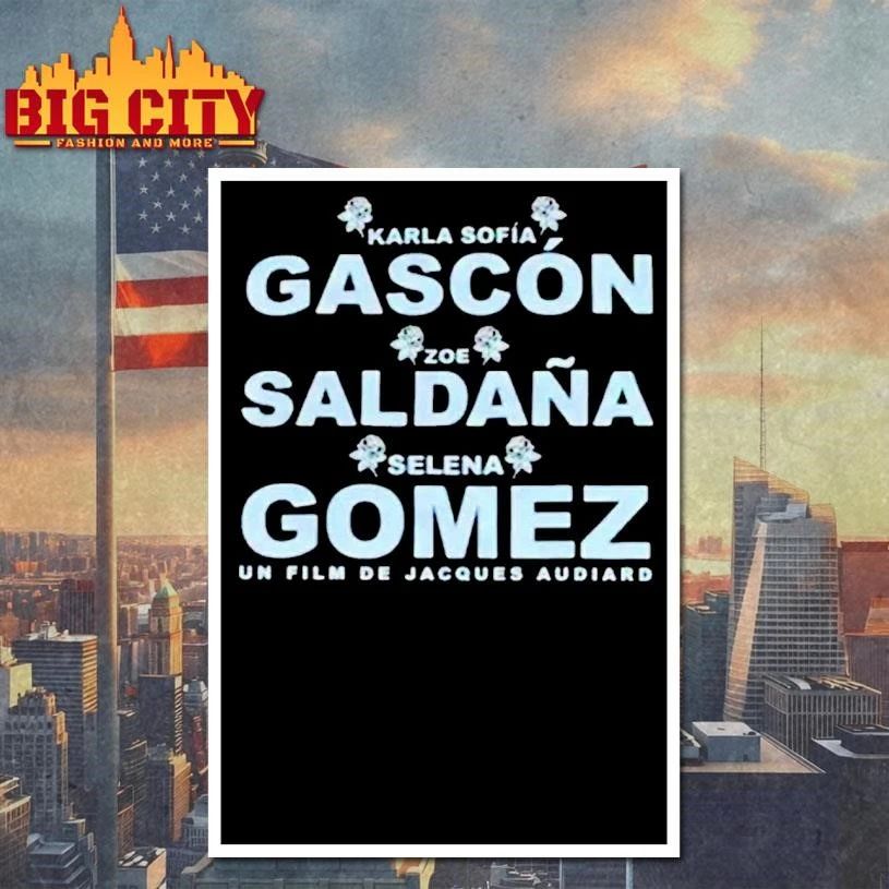 Karla Sofia Gascon Zoe Saldana And Selena Gomez Shirt
