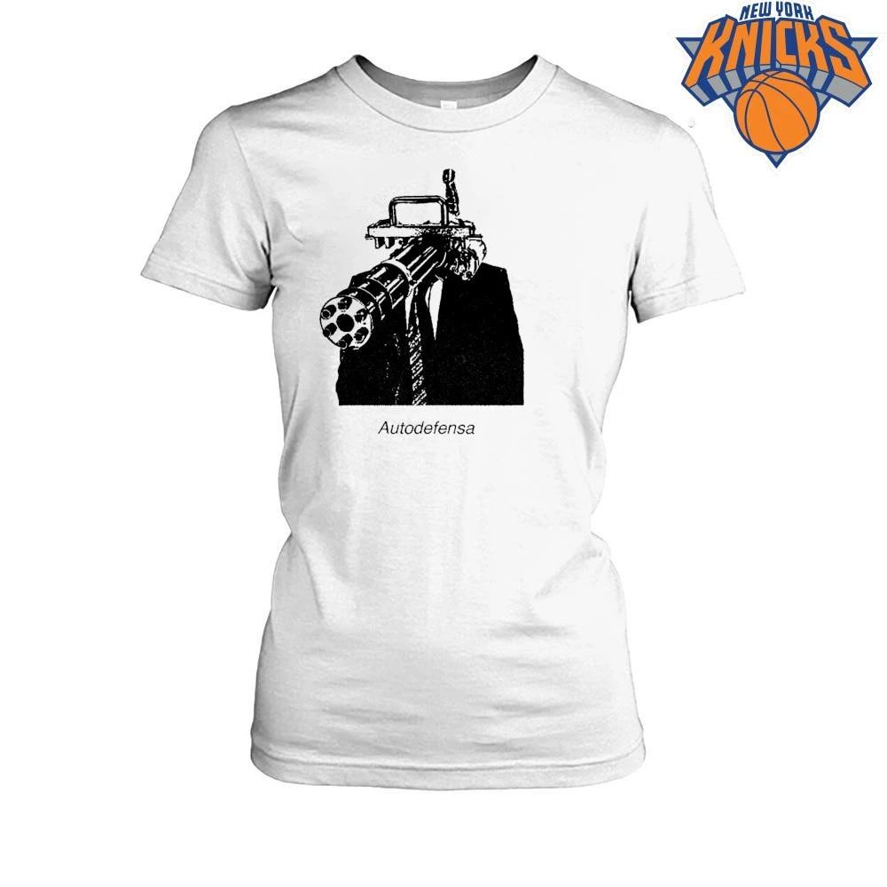 Autodefensa Minigun Head Businessman Suit Cyberpunk Surreal Goth Grunge Shirt