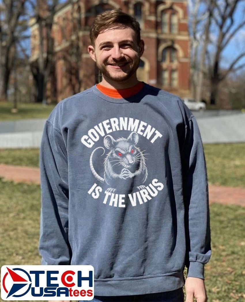 Government is the virus rat shirt