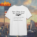 Three Things Every Bat Should Know Funny Meme Shirt
