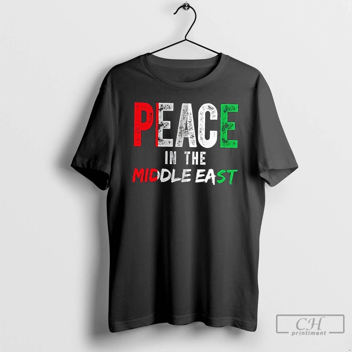 Classic Peace In The Middle East Palestine Flag T Shirts