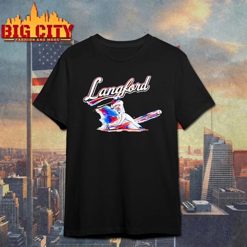 Wyatt Langford Texas Rangers slugger swing T Shirt