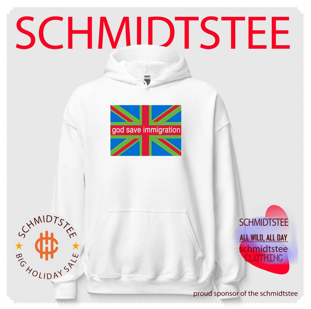 God Save Immigration British Flag political protest shirt