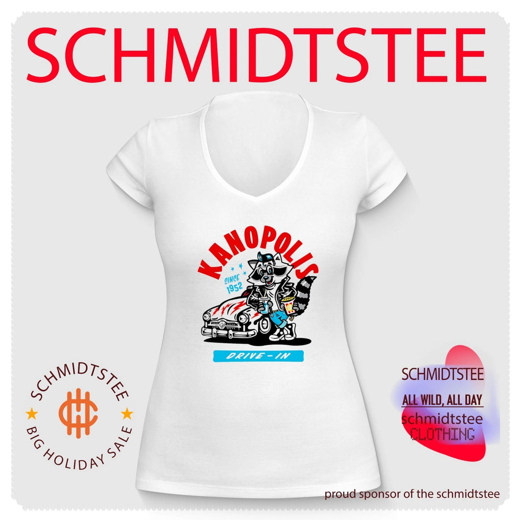 Kanopolis Drive-In Since 1952 Retro Raccoon shirt