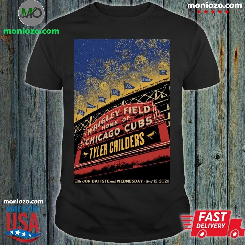 Original Tyler Childers at Wrigley Field Chicago 07 12 2026 Poster T-Shirt