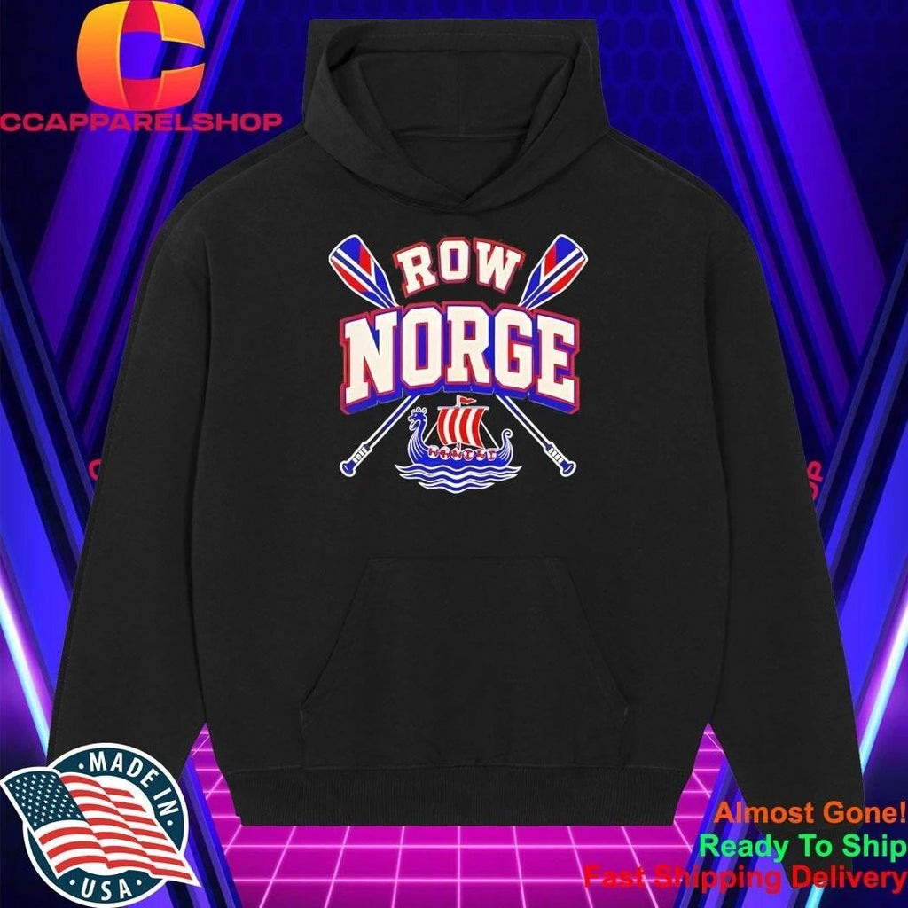 Row Norge Viking Ship Flag T-Shirt