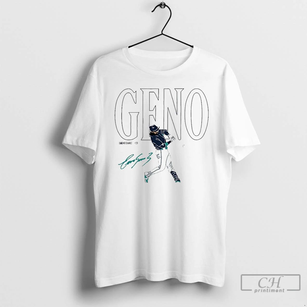 Classic Eugenio Suarez 28 Seattle Mariners Geno Signature T Shirts