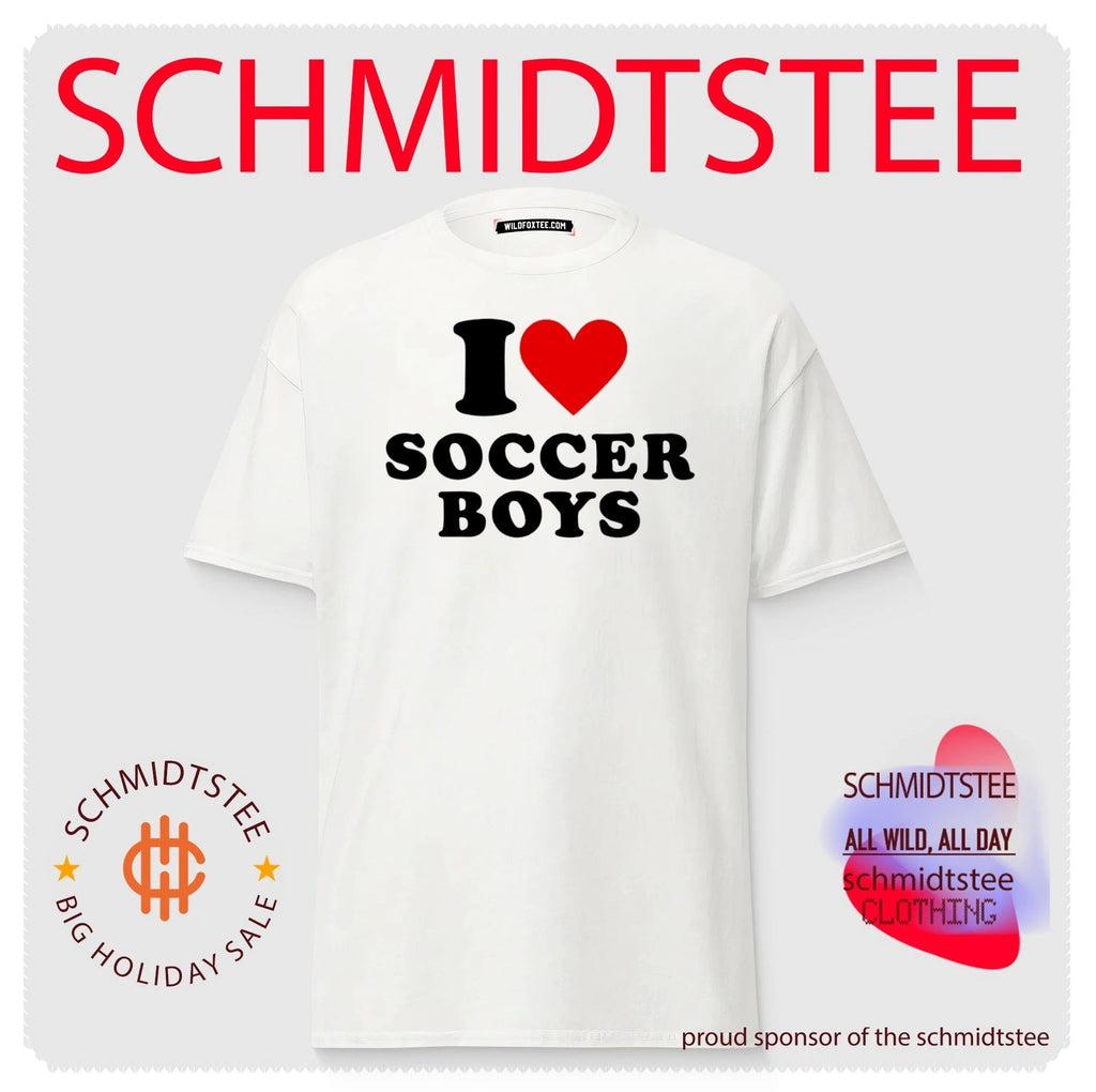 I Love Soccer Boys football sports fan shirt