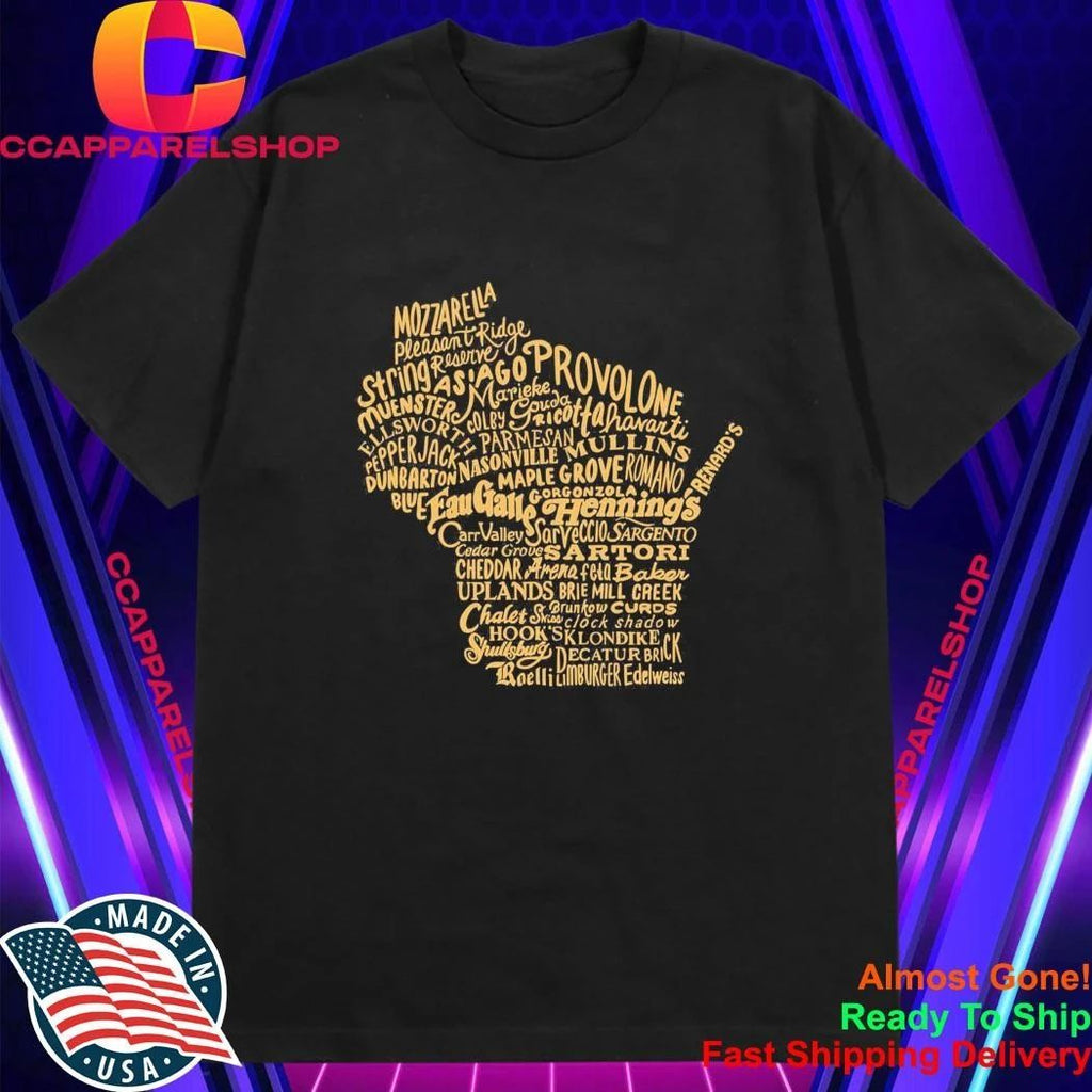 Wisconsin Cheese Map Shirt