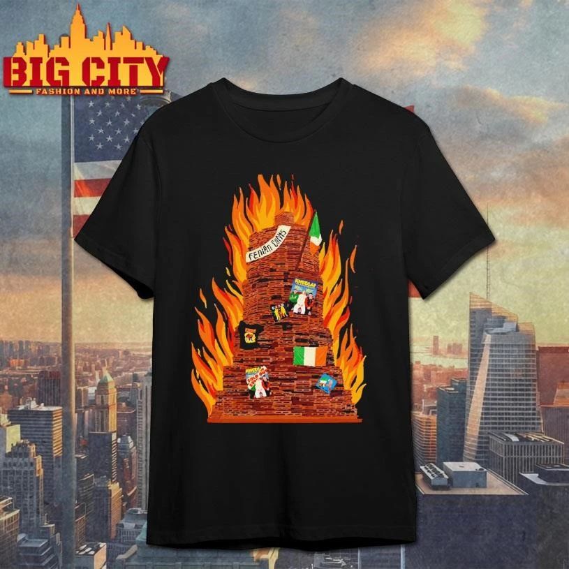 Kneecap Irish Rap Band Irish Flag Bonfire Fenian Cunts Graphic Vintage shirt