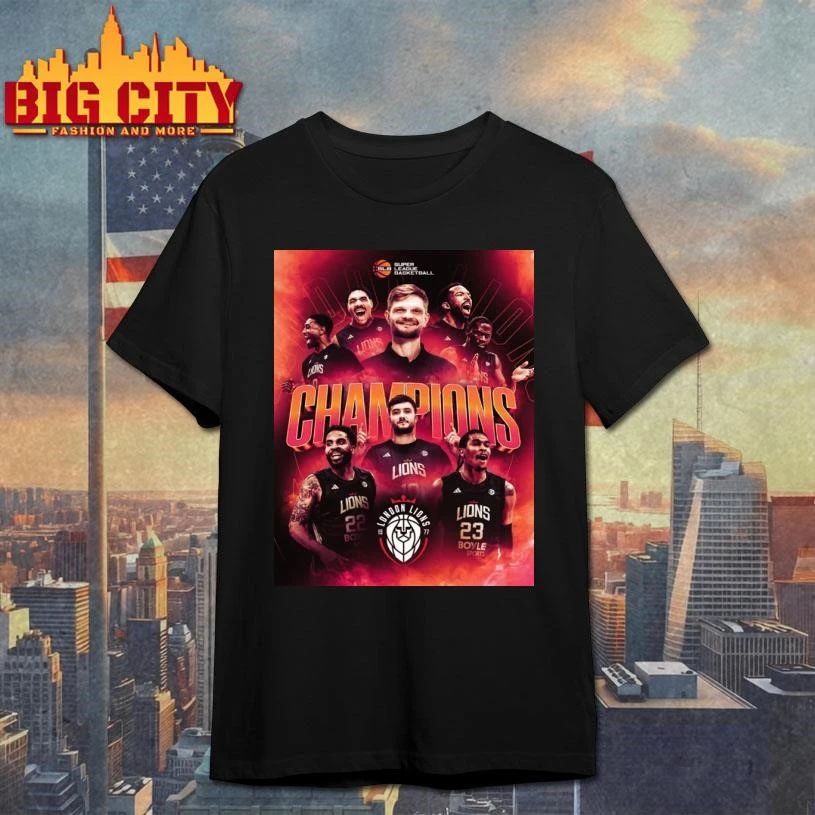 London Lions Basketball Champions 2026 Super League Basketball League Championship Poster Shirt