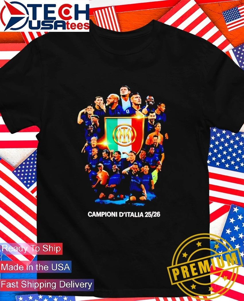 Inter Milan Campioni D’Italia 2025-2026 graphic shirt