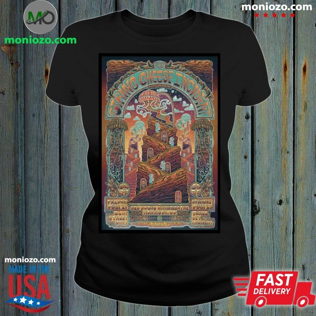 The String Cheese Incident Red Rocks Amphitheatre 2026 Tour Poster T-Shirt