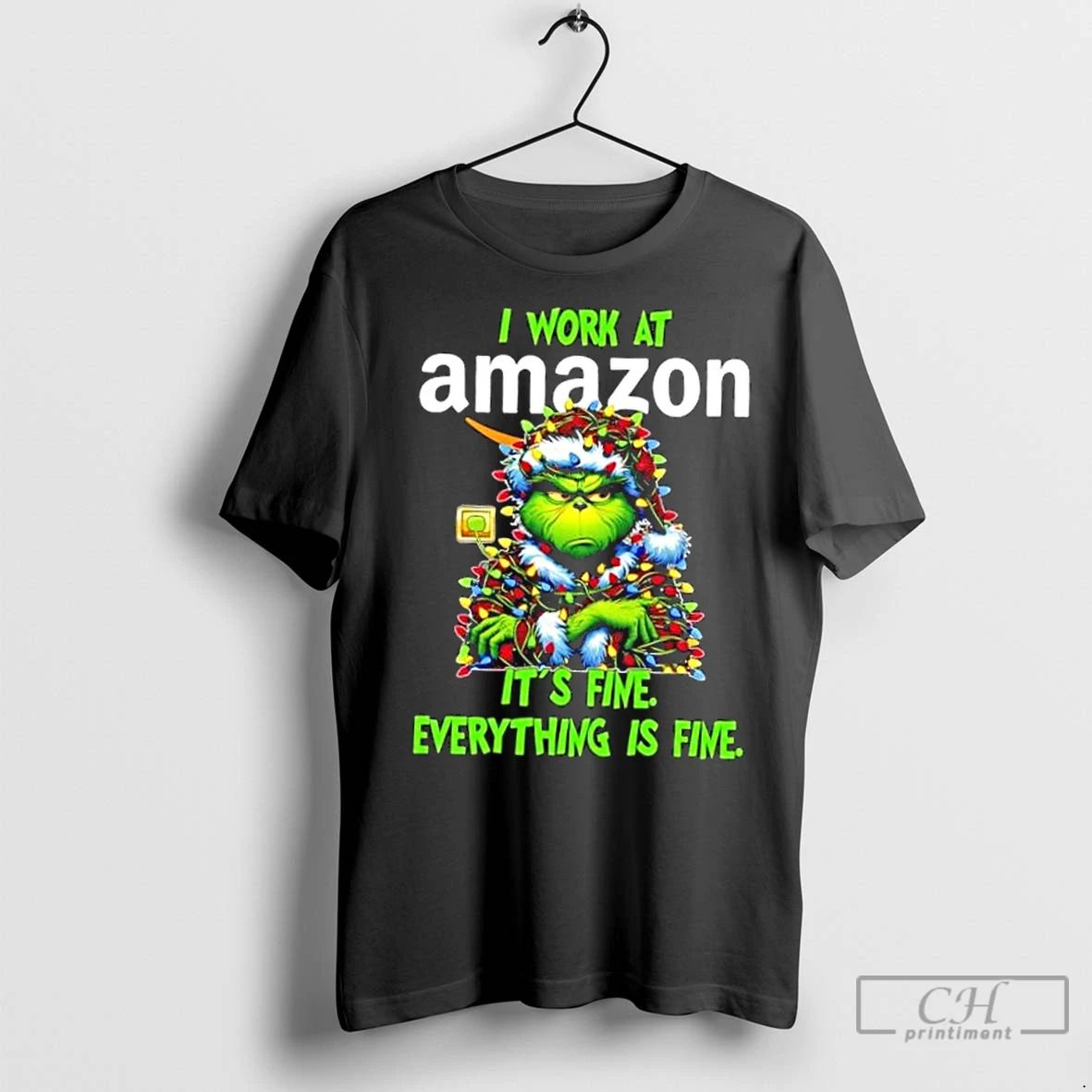 Classic Grinch Christmas Tree X Amazon I Work At Its Fine Everything Is Fine