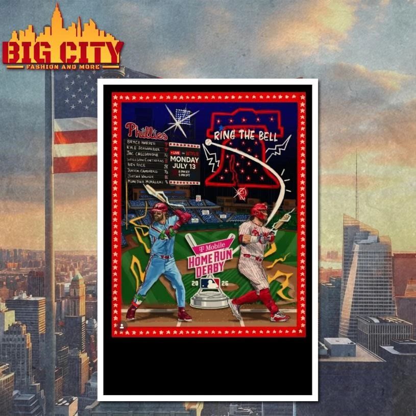 Phillies Ring The Bell MLB Home Run Derby July 13 Baseball Shirt