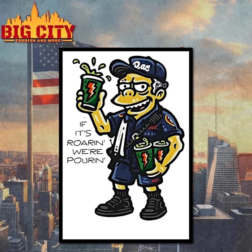 Simpson Rac Pour If Its Roaring Were Pouring Shirt