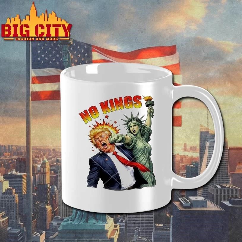 No Kings Statue Liberty punch Trump Anti-Trump Shirt
