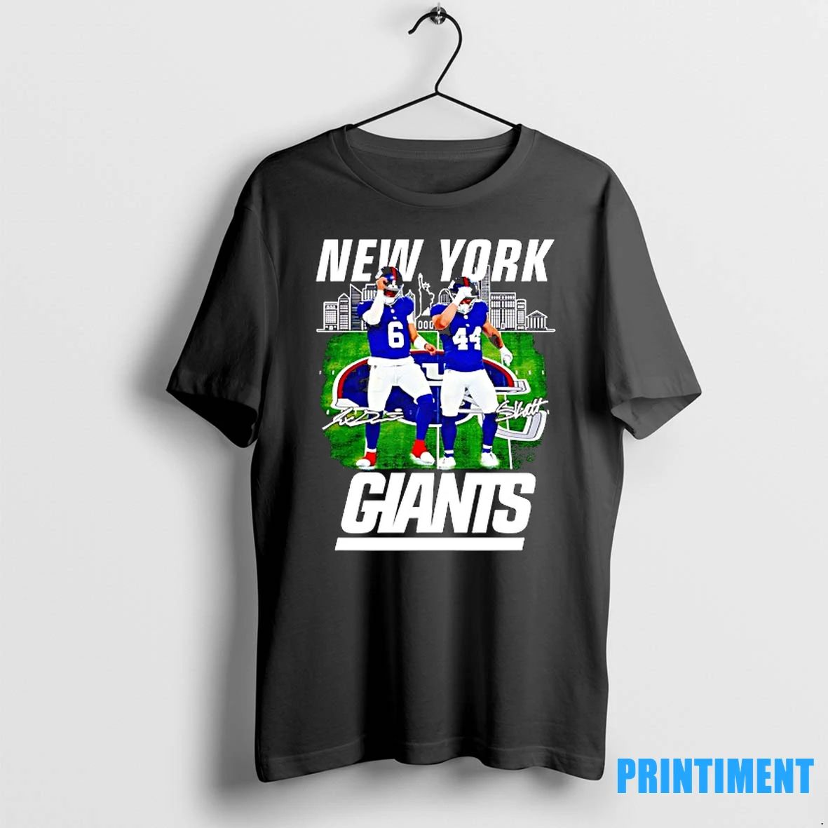 Jaxson Dart And Cam Skattebo New York Giants Football Signatures Tshirts Sweater