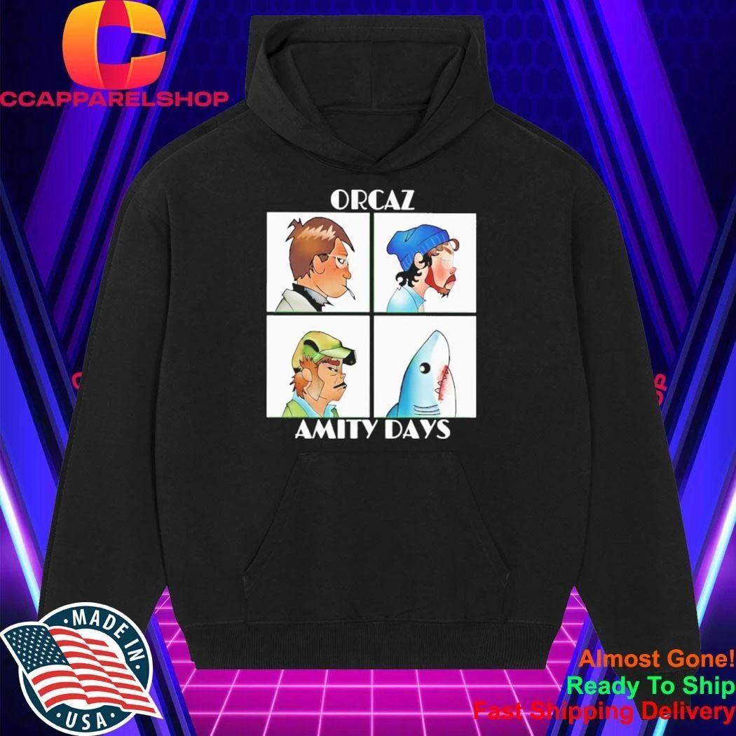 Orcaz Amity Days Demon Days And Jaws Parody Shirt