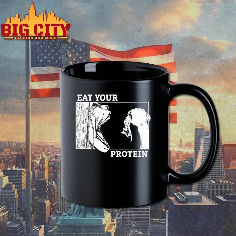 Attack on Titan Eat Your Protein Eren Jaeger Titan Gym Shirt