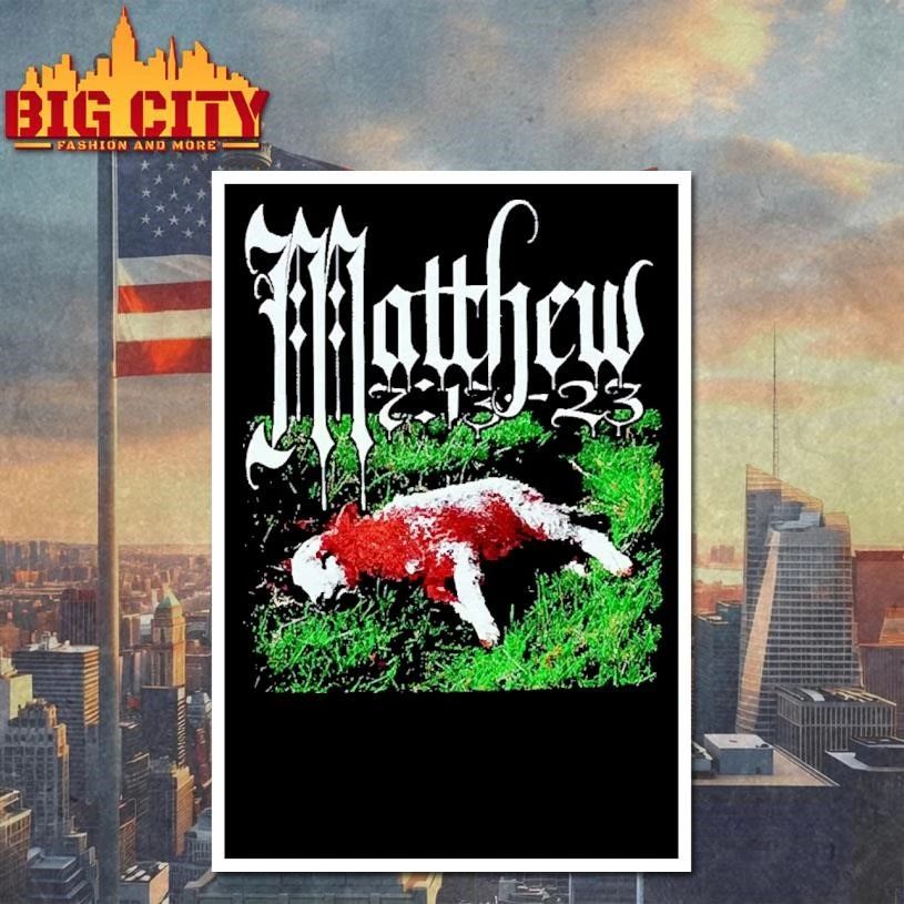Matthew 7 15 23 Beware Of False Prophets Dead Lamb Gothic Heavy Metal Aesthetic Shirt