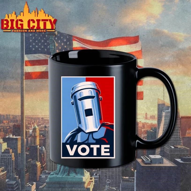 Count Binface Vote Campaign Poster Blue Red Aesthetic shirt