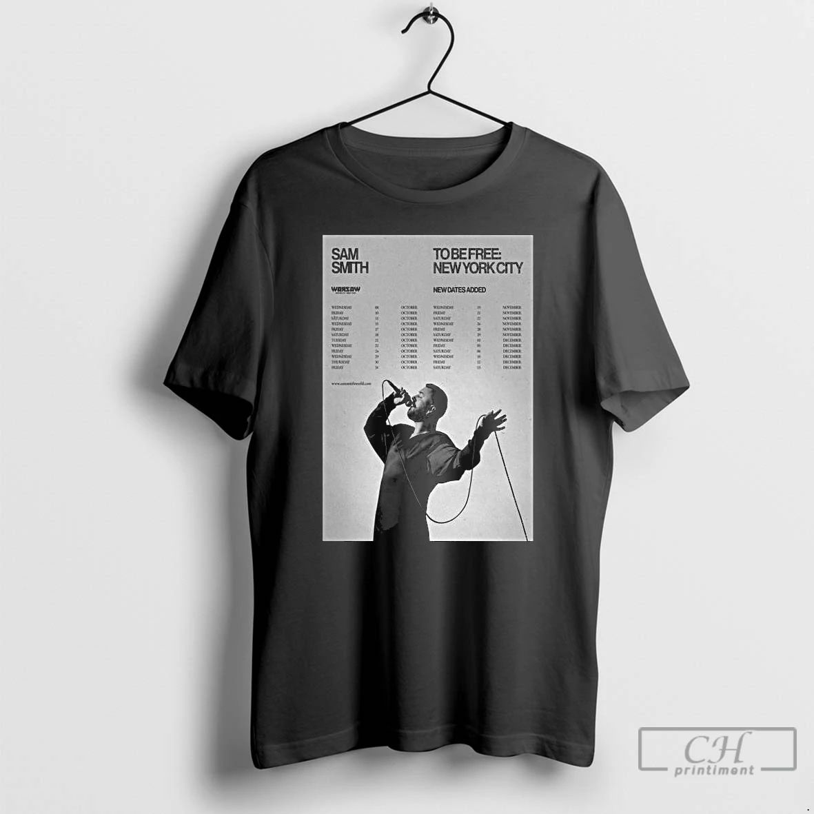 Classic Sam Smith New York City 2025 Tour Long Sleve T Shirts