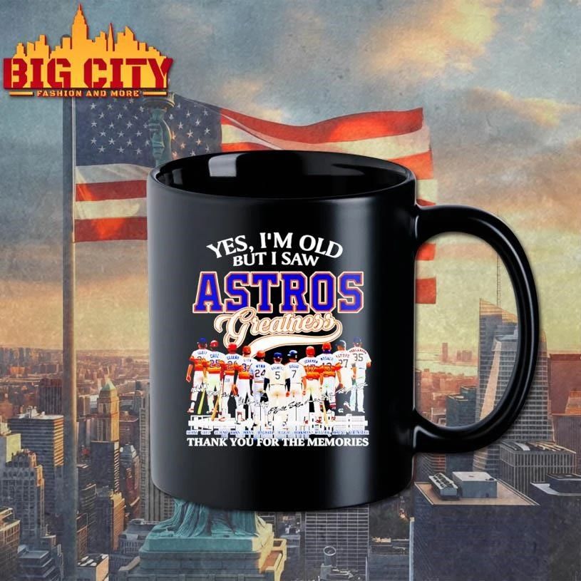 Houston Astros behind the back yes I’m old but I saw Astros greatness city skyline shirt