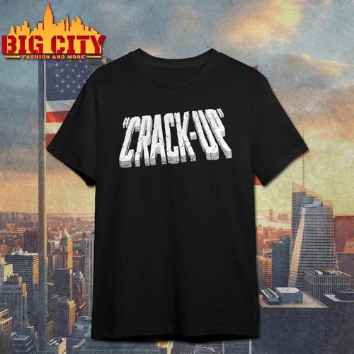 3D Crack Up Cracked Stone Comic Text Streetwear Shirt