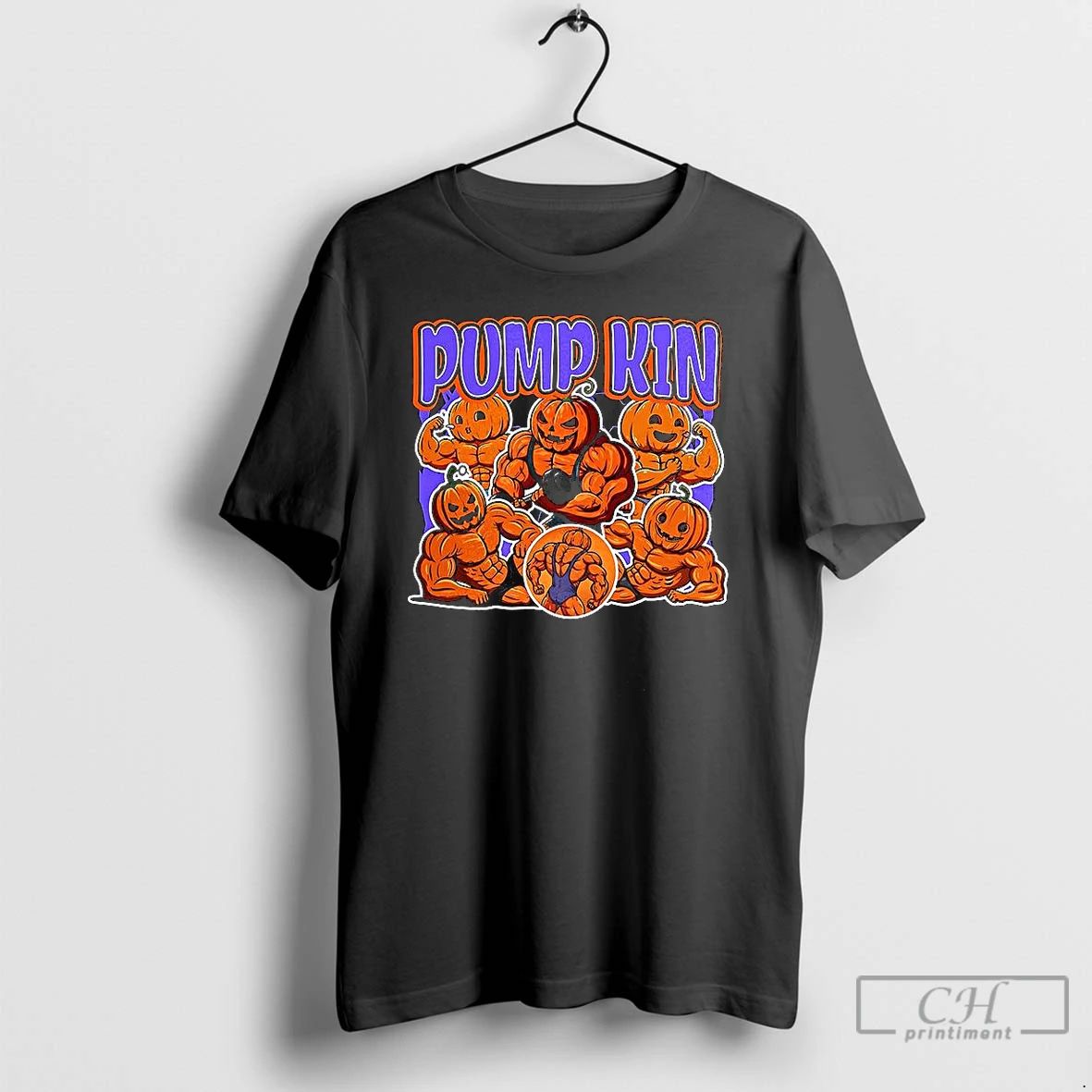 Classic Pump Gym Pumpkin Parody Halloween T Shirts