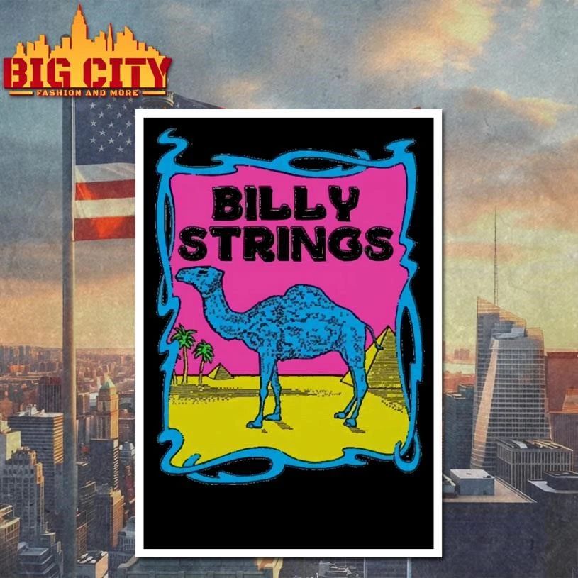 Billy Strings Psychedelic Camel Desert Pyramids Vintage Graphic shirt