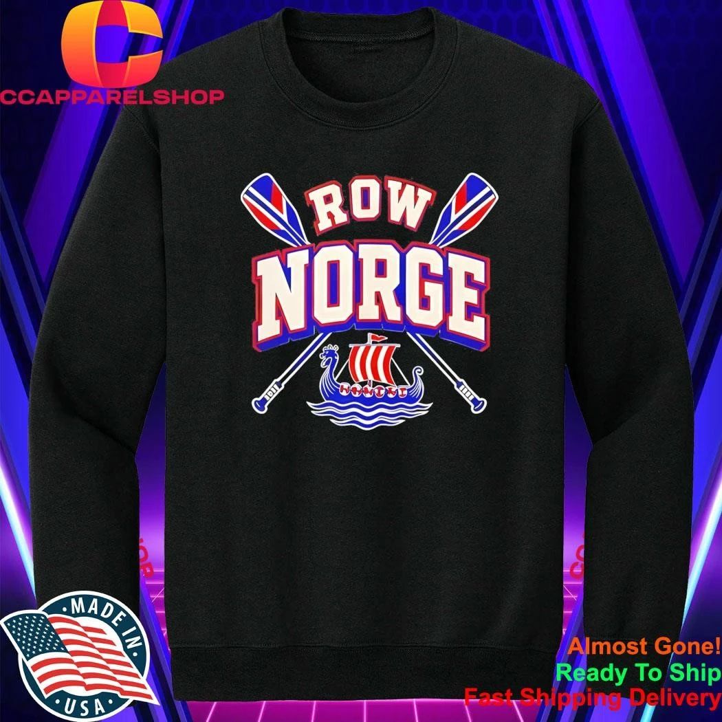Row Norge Viking Ship Flag T-Shirt