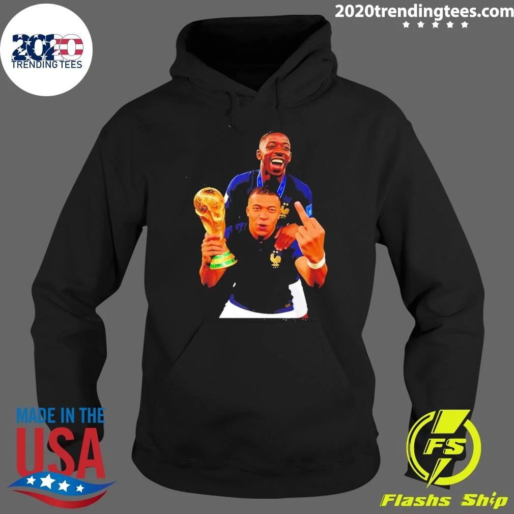 Kylian Mbappe and Ousmane Dembele France National Team Collage Trophy Shirt