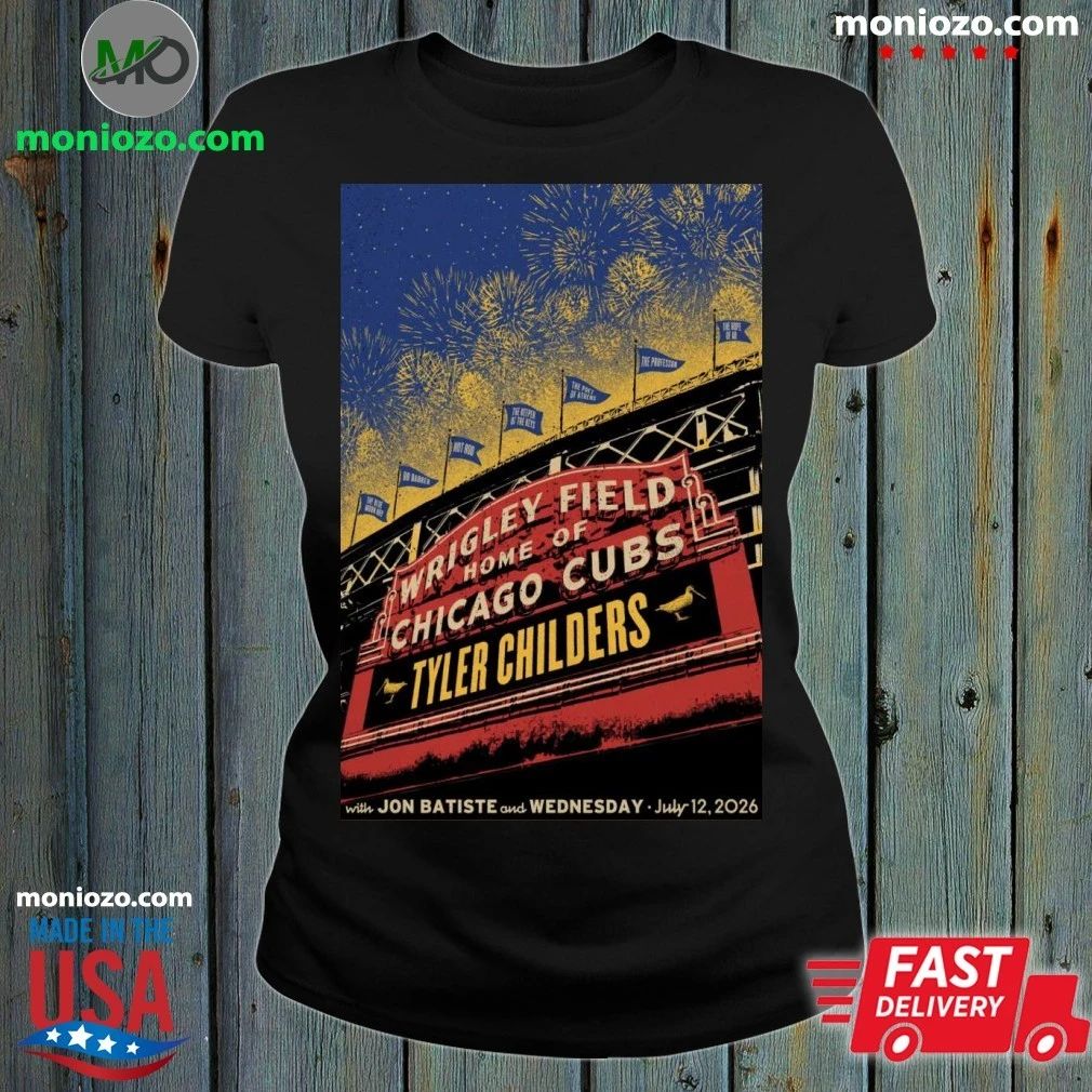 Original Tyler Childers at Wrigley Field Chicago 07 12 2026 Poster T-Shirt