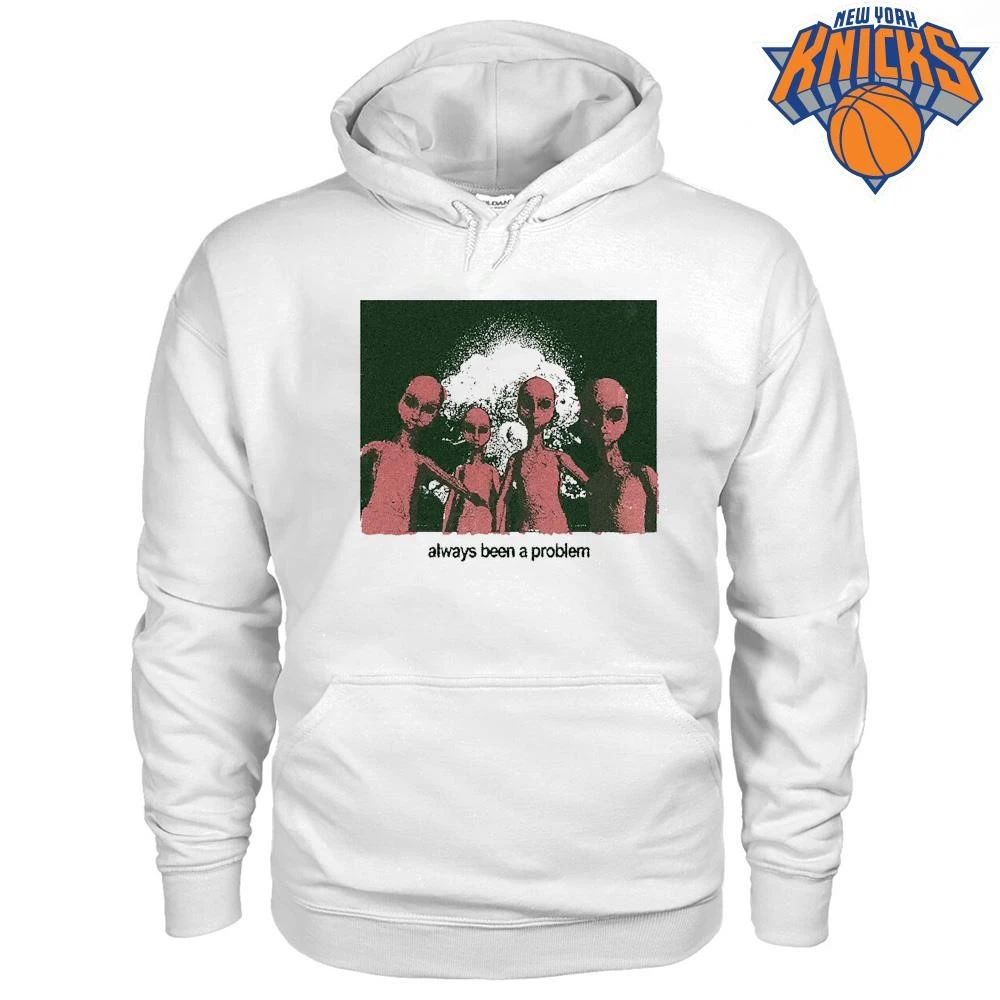 Aliens Staring In Front Of Nuclear Explosion Vintage Always Been A Problem shirt