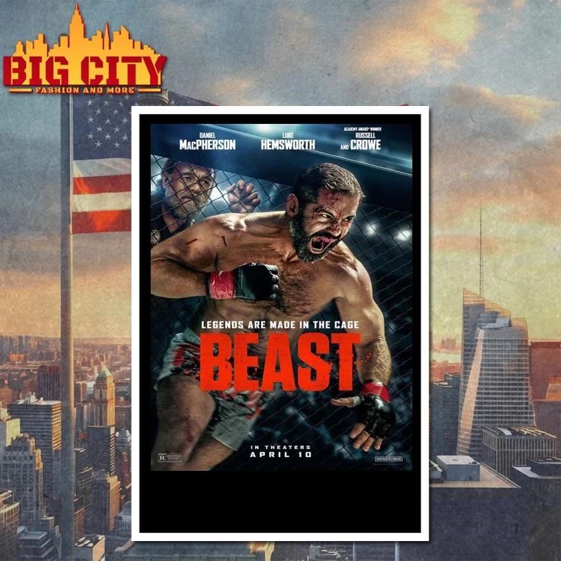 Russell Crowe Beast Mma Movie Legends Are Made In The Cage In Theaters On April 10 2026 Shirt
