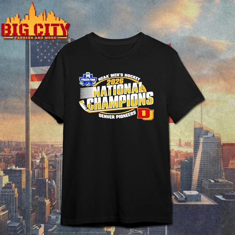 Denver Pioneers Mens Ice Hockey National Champions 26 Shirt