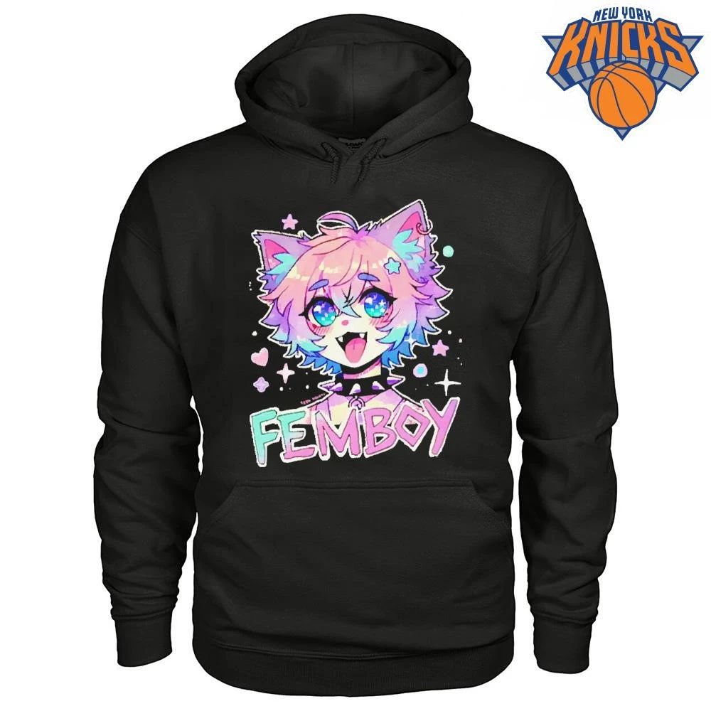 Cute Femboy Pastel Anime Cat Boy Aesthetic Graphic Shirt